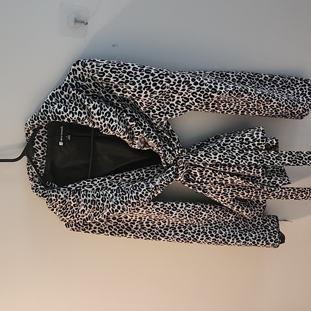 Leopard print casual jacket
